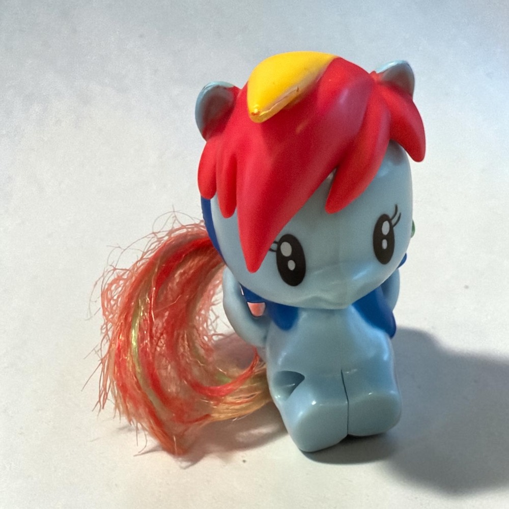 My Little Pony Rainbow Dash 2018 McDonalds Happy Meal Toy Blue Figure 3 Inch‎